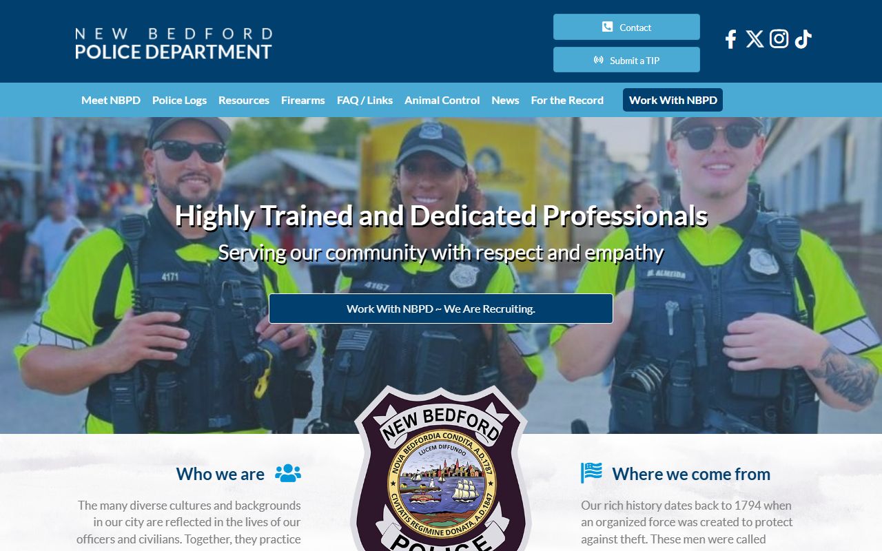 New Bedford Police Department released inmate records