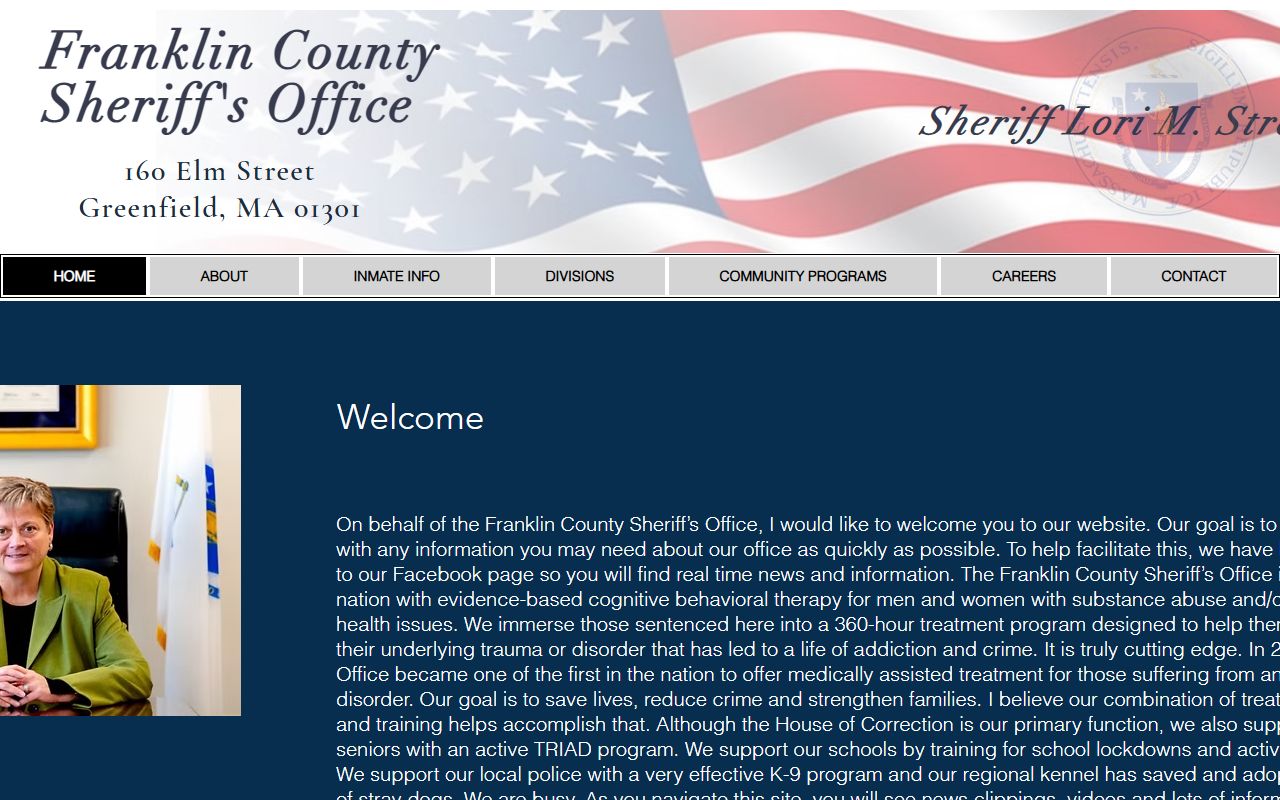 Franklin County Sheriff's Office official site for released inmate records