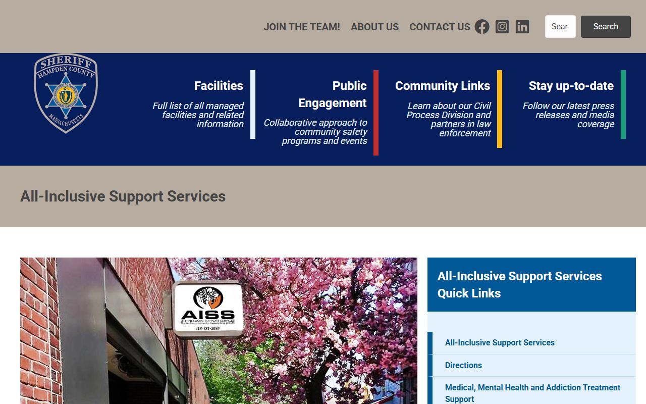 Hampden County AISS reentry program for released inmates