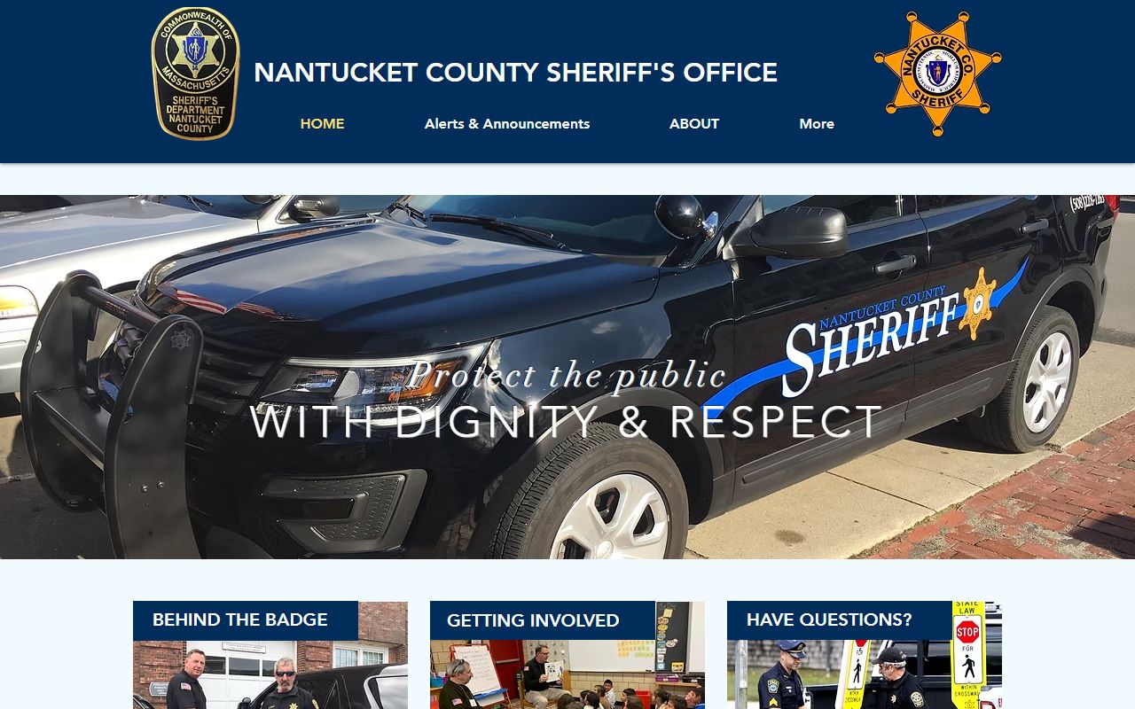 Nantucket County Sheriff official site released inmate records